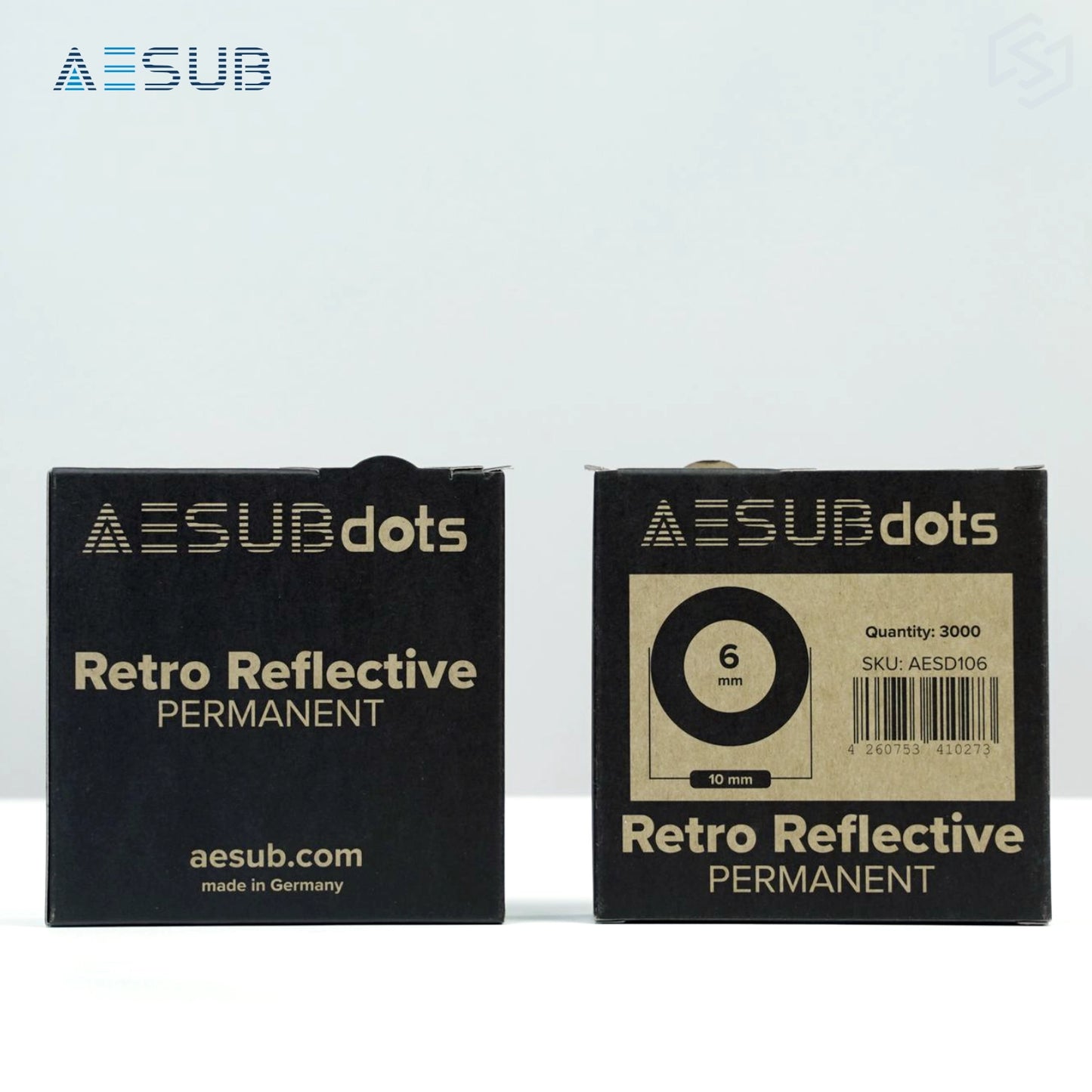 AESUBdots Retro-Reflective PERMANENT (Size: 6mm)