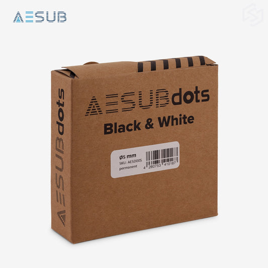 AESUBdots Black and White (Size: 5mm)