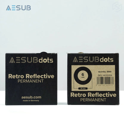 AESUBdots Retro-Reflective PERMANENT (Size: 6mm)