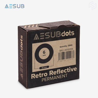 AESUBdots Retro-Reflective PERMANENT (Size: 6mm)