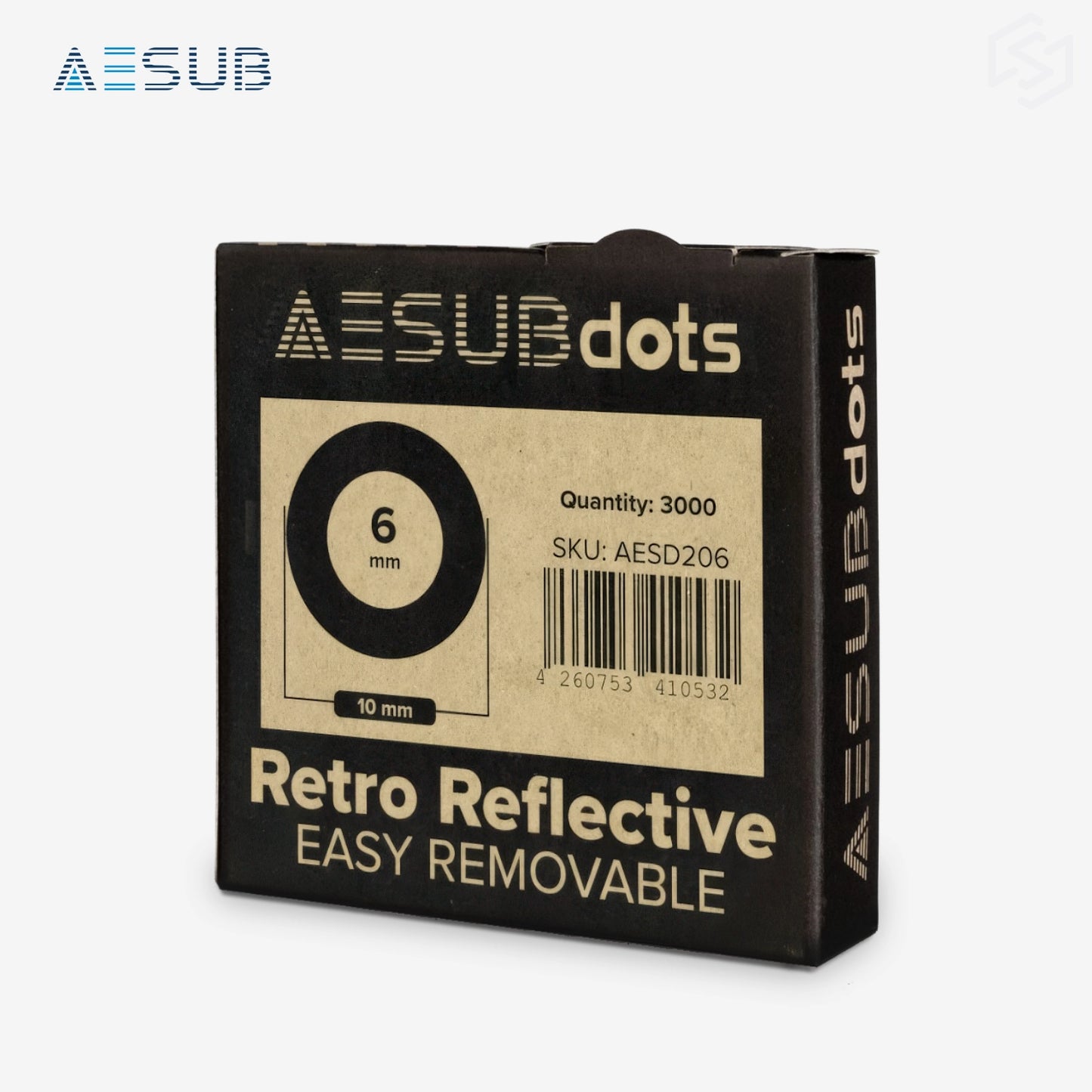 AESUBdots Retro-Reflective EASY REMOVABLE (Size: 6mm)